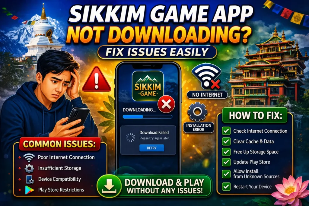 Sikkim Game App Not Downloading