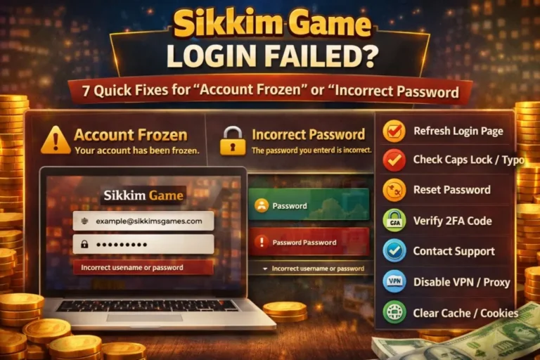 Sikkim game login failed